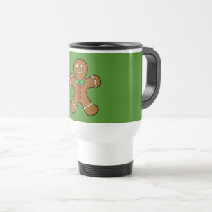 Happy Gingerbread Man Reisebecher