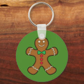 Happy Gingerbread Man Schlüsselanhänger (Vorderseite)