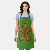 Happy Gingerbread Man Schürze (Getragen)