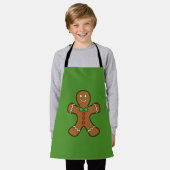 Happy Gingerbread Man Schürze (Getragen)