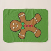 Happy Gingerbread Man Sherpadecke (Vorderseite (Horizontal))