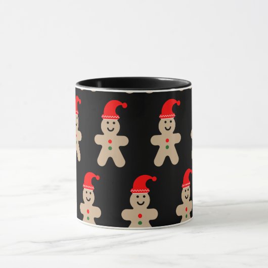 Happy Gingerbread man Winter Tasse (Zentrum)