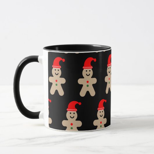 Happy Gingerbread man Winter Tasse (Links)