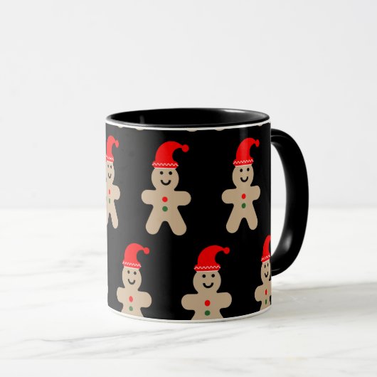 Happy Gingerbread man Winter Tasse (VorderseiteRechts)