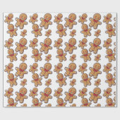 Happy Gingerbread Men Geschenkpapier (Flach)