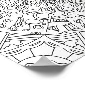 Happy Gingerbreads: Detaillierte Farbseite Poster (Ecke)