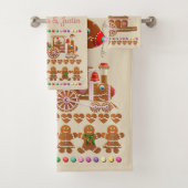 Happy Gingerbrot Cookies Badhandtuch Set (Insitu)