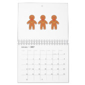 Happy Gingerbrot Männer Kalender (Jan 2027)