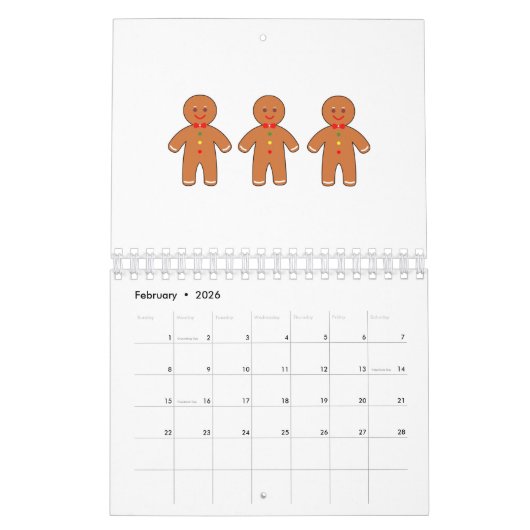 Happy Gingerbrot Männer Kalender (Feb 2026)