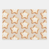 Happy Gingerbrot und Star Cookie Geschenkpapier Set (Vorderseite 3)