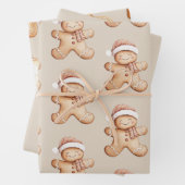 Happy Gingerbrot und Star Cookie Geschenkpapier Set (Beispiel)
