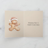 Happy Gingerbrot und Star Cookie Karte (Innenseite)