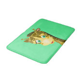 Happy Giraffe Funny Bath Mat Badematte (Schrägansicht)