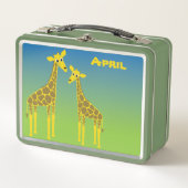 Happy Giraffe Herd Lunch Box (Vorderseite)