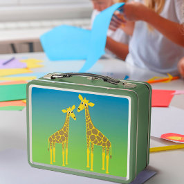Happy Giraffe Herd Lunch Box