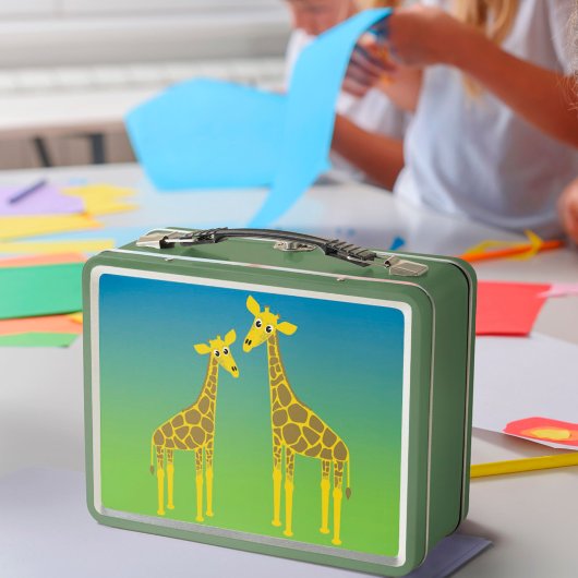 Happy Giraffe Herd Lunch Box