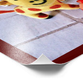 Happy Giraffe und Hippo Fotodruck (Ecke)