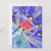 Happy Girl Birthday Card (Rückseite)