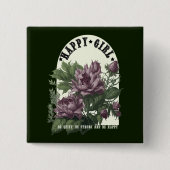 Happy Girl Blues T - Shirt Button (Vorderseite)