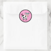 Happy Girl Cow Stickers (Tasche)