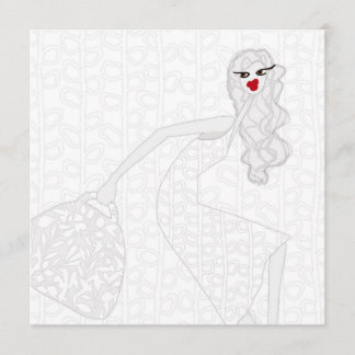 Happy Girl Dancing Coloring Card Karte
