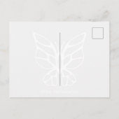 Happy Girl Dancing Coloring Postcard Postkarte (Rückseite)