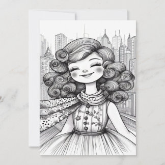 Happy Girl Dankeskarte