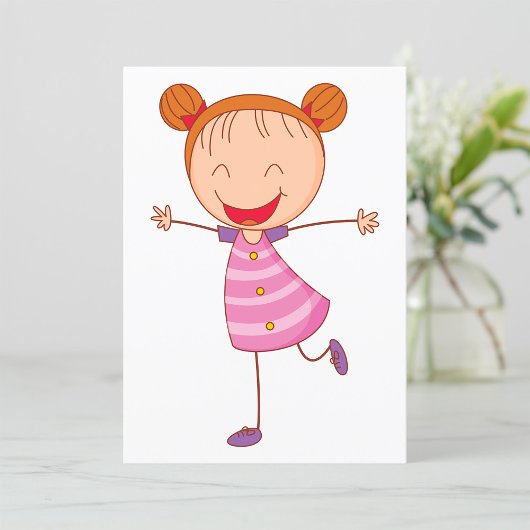 Happy Girl Einladung