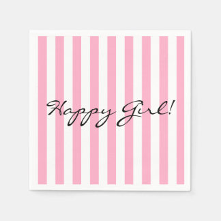 Happy Girl Paper Napkin Serviette