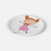 Happy Girl Paper Tellers Pappteller (Schrägansicht)