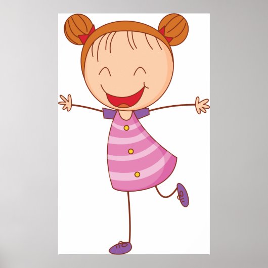 Happy Girl Poster (Vorne)