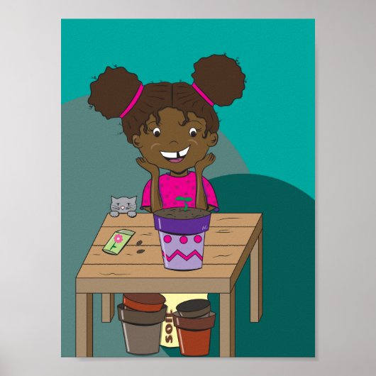 Happy Girl Starring auf ihrem Seedlings Poster (Vorne)