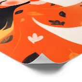 Happy Girl und Ghost Poster (Ecke)