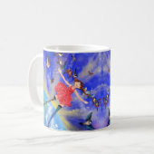 Happy Girl with Birds - Happines - Joy - Kaffeetasse (Vorderseite Links)