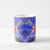 Happy Girl with Birds - Happines - Joy - Kaffeetasse (Mittel)