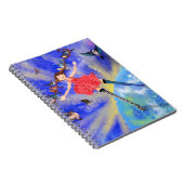 Happy Girl with Birds - Happines Notizblock (Rechte Seite)