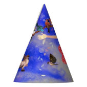 Happy Girl with Birds - Happines Partyhütchen (Links)