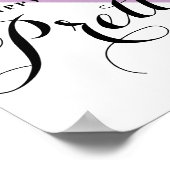 Happy Girls sind die Hübschen Abstrakten Lilac Poster (Ecke)