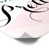 Happy Girls sind die Hübschsten modernen Kalligraf Poster (Ecke)