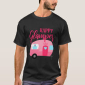 Happy Glamper Camping T-Shirt (Vorderseite)