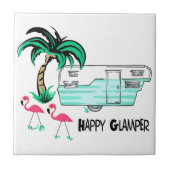 Happy Glamper Fliese (Vorderseite)