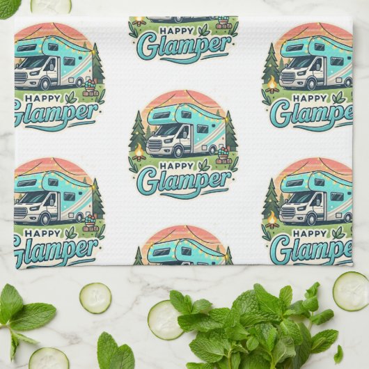 Happy Glamper Kitchtuch - Glamping Essentials Geschirrtuch (Gefaltet)