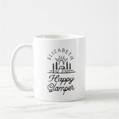 Happy Glamper Monogramm Kaffeetasse (Links)