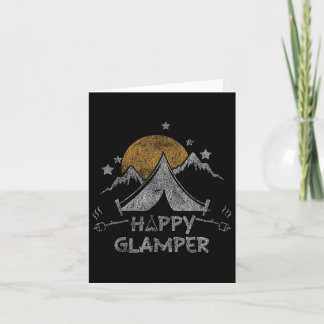 Happy Glamper Niedlich Glamping Camp gestört Karte