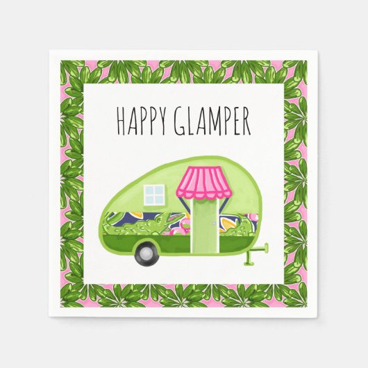 Happy Glamper Paper Napkins Serviette (Vorderseite)