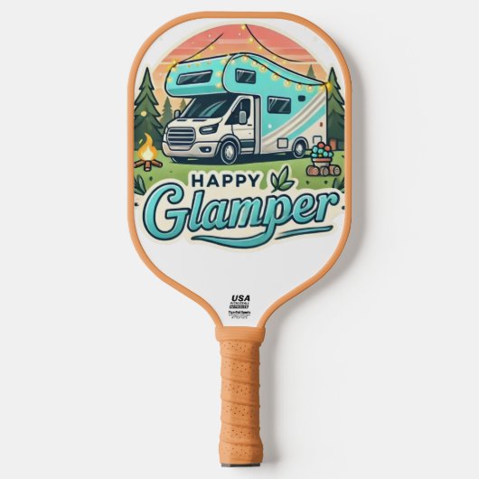 Happy Glamper Pickleball Paddle (Vorderseite)