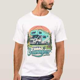 Happy Glamper RV Adventure T - Shirt
