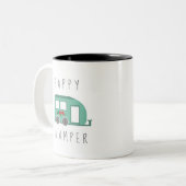 Happy Glamper RV Women's Camping Zweifarbige Tasse (Vorderseite Links)