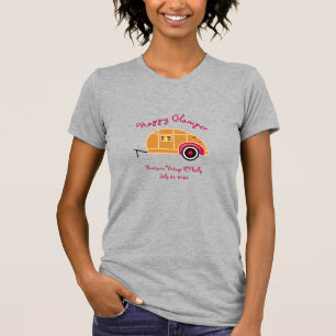 Happy Glamper Vintag Teardrop Trailer T-Shirt
