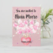 Happy glitter magic baby sweet einladung (Stehend Vorderseite)